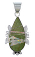 Turquoise And Opal Inlay Silver Pendant EX44422